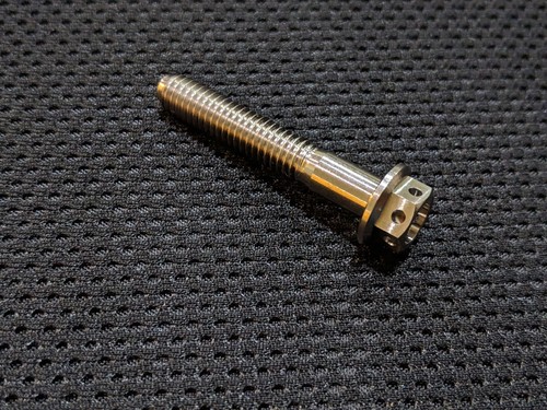 Pit bike engine case drilled Titanium bolts hex head flange Ti race spec prolite - Picture 19 of 31