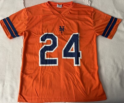 New York Mets ユニフォーム Lサイズ オレンジ NY METS FOOTBALL JERSEY SGA SIZE LARGE MLB BASEBALL CITI FIELD