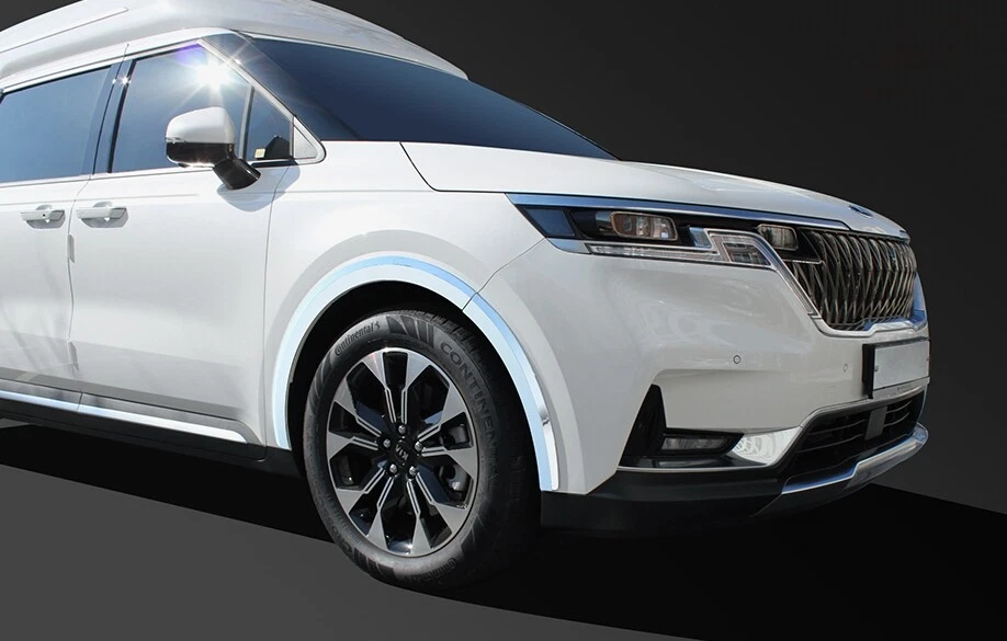 Moldura de guardabarros de rueda cromada 8 p hecha en Corea para Kia Carnival 4th: Sedona Express Foto 2 de 4