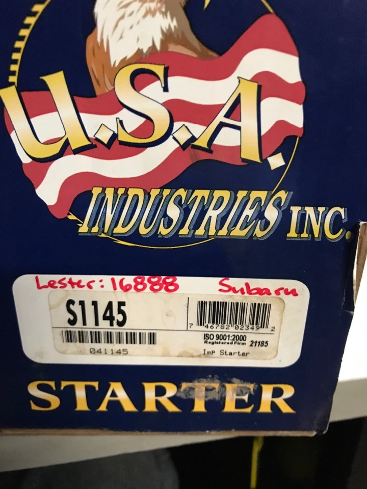 NUEVO REMAN STARTER 16888 PARA 1985-1991 SUBARU XT H4, 1988-1991 SUBARU XT H6 Foto 4 de 4