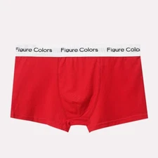 Men's Cotton Knit Boxer Briefs Comfortable Breathable Sexy Low Rise Underwear