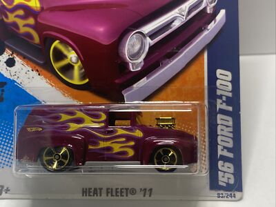 HOT WHEELS HEAT FLEET '11~'56 FORD F-100 (PURPLE) | eBay