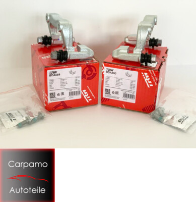 2x TRW Bremssattelhalter BDA589 & 590 für AUDI SEAT SKODA VW hinten links rechts