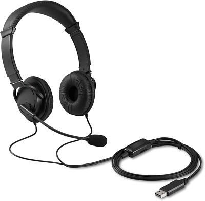 Kensington HiFi USB Headphones with Mic K33065WW - schwarz - SOFORT