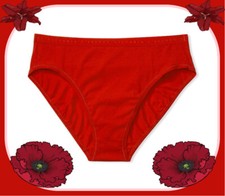 XXL Bright Red Stretch Cotton Waist Victorias Secret High Leg Waist Brief Pantie