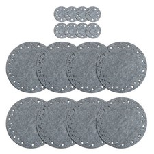 Nordic Grey Star Christmas Dinner Felt Table Placemats & Coasters
