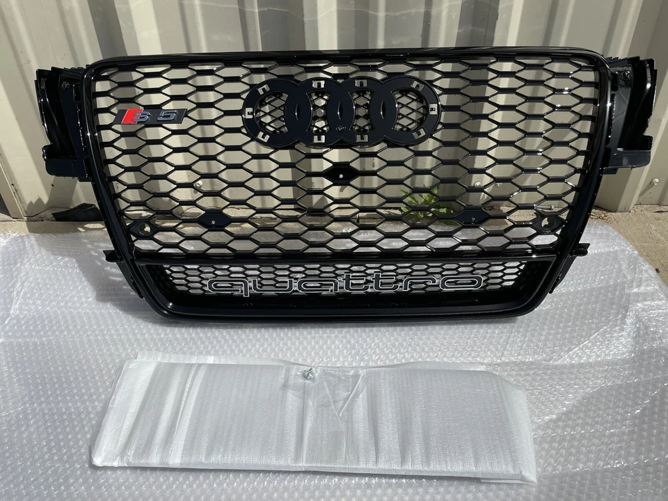 AUDI A5/S5 B8 8T 2008-2012 ЧЕРНЫЙ RS5 СТИЛЬ ПЕРЕДНЕЙ СОТОВОЙ СЕТКИ QUATTRO РЕШЕТКА - Изображение 3 из 4