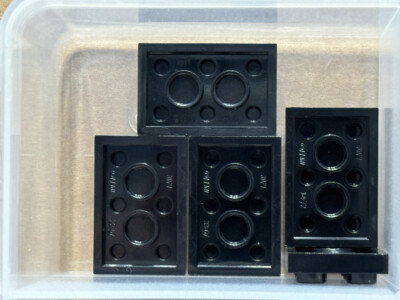 LEGO Parts - Black Plate 2 x 3 - No 3021 - QTY 5