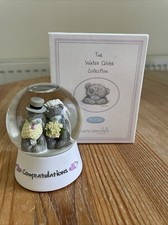 Me To You Tatty Teddy- Rare Wedding Bride & Groom Snow globe - Boxed