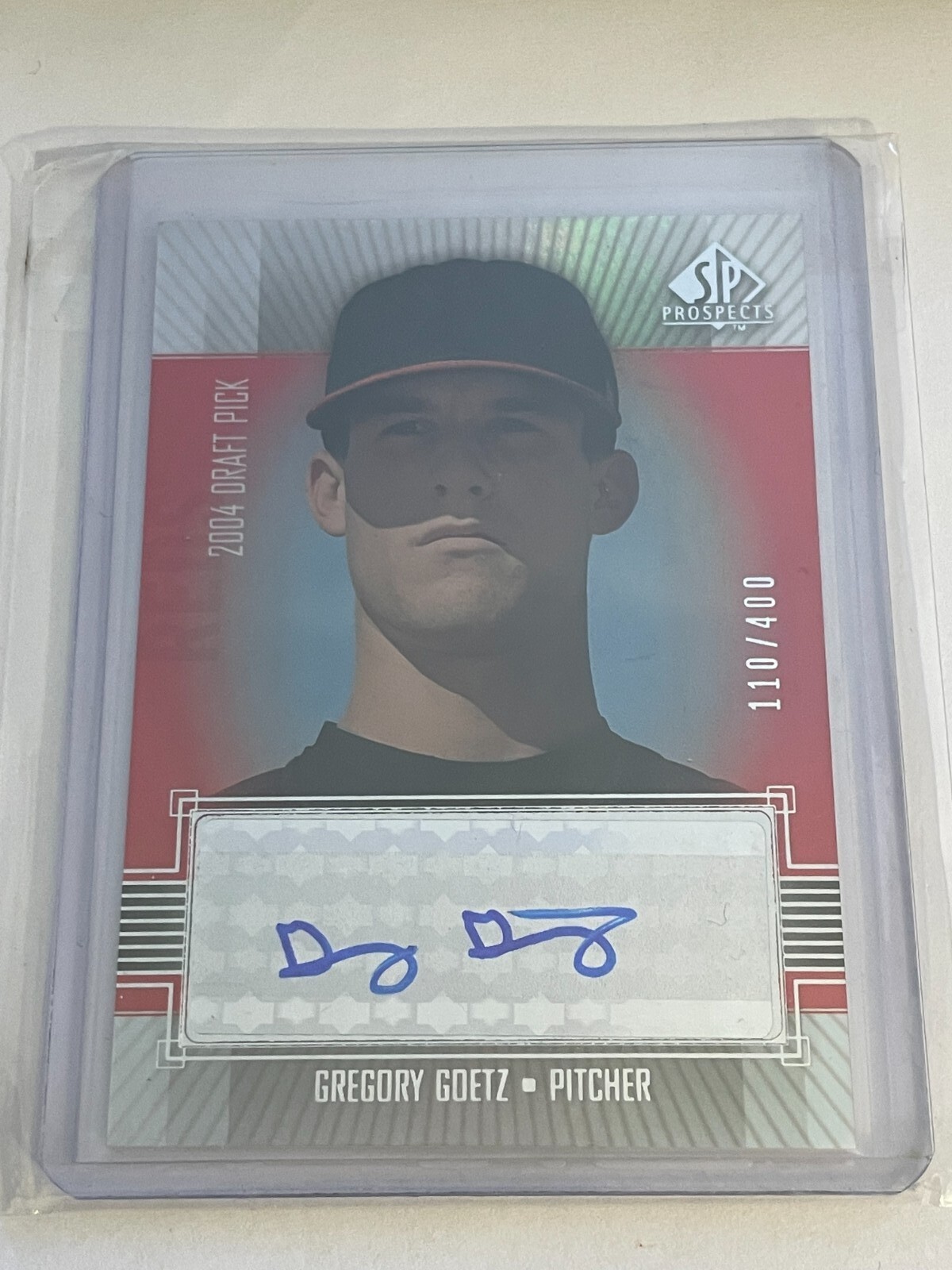 2004 SP Prospects Autograph Auto Bonus Reds rookie Card #GG Gregory Goetz /400