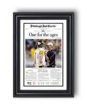 2006 Pittsburgh Steelers Superbowl XL Newspaper Cover Print - One for the ages