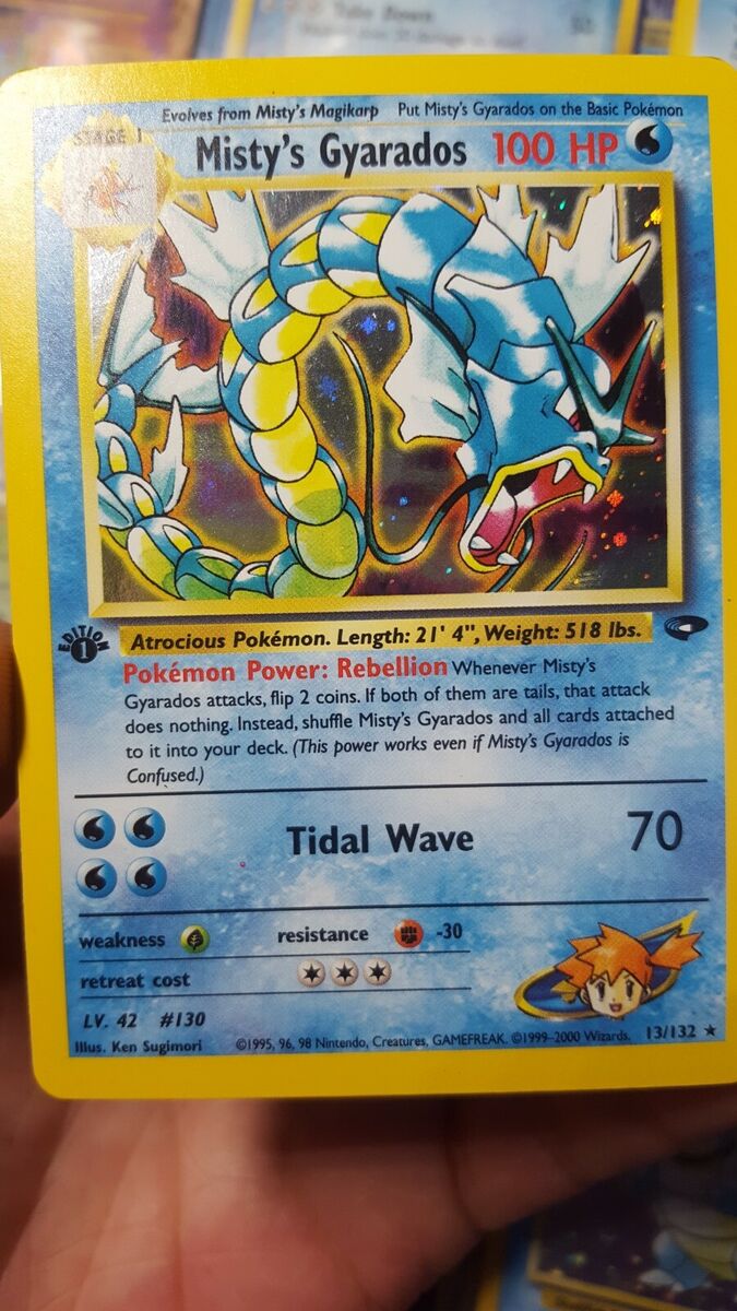 Misty's Gyarados 13/132 1st Edition Gym Challenge Holo Misty's Gyarados 13/132 1st Edition Gym Challenge Holo