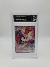 2020 Pokemon Sword & Shield Cinderace Vmax #36 Rebel Clash Full Art Holo GMA 10 on eBay
