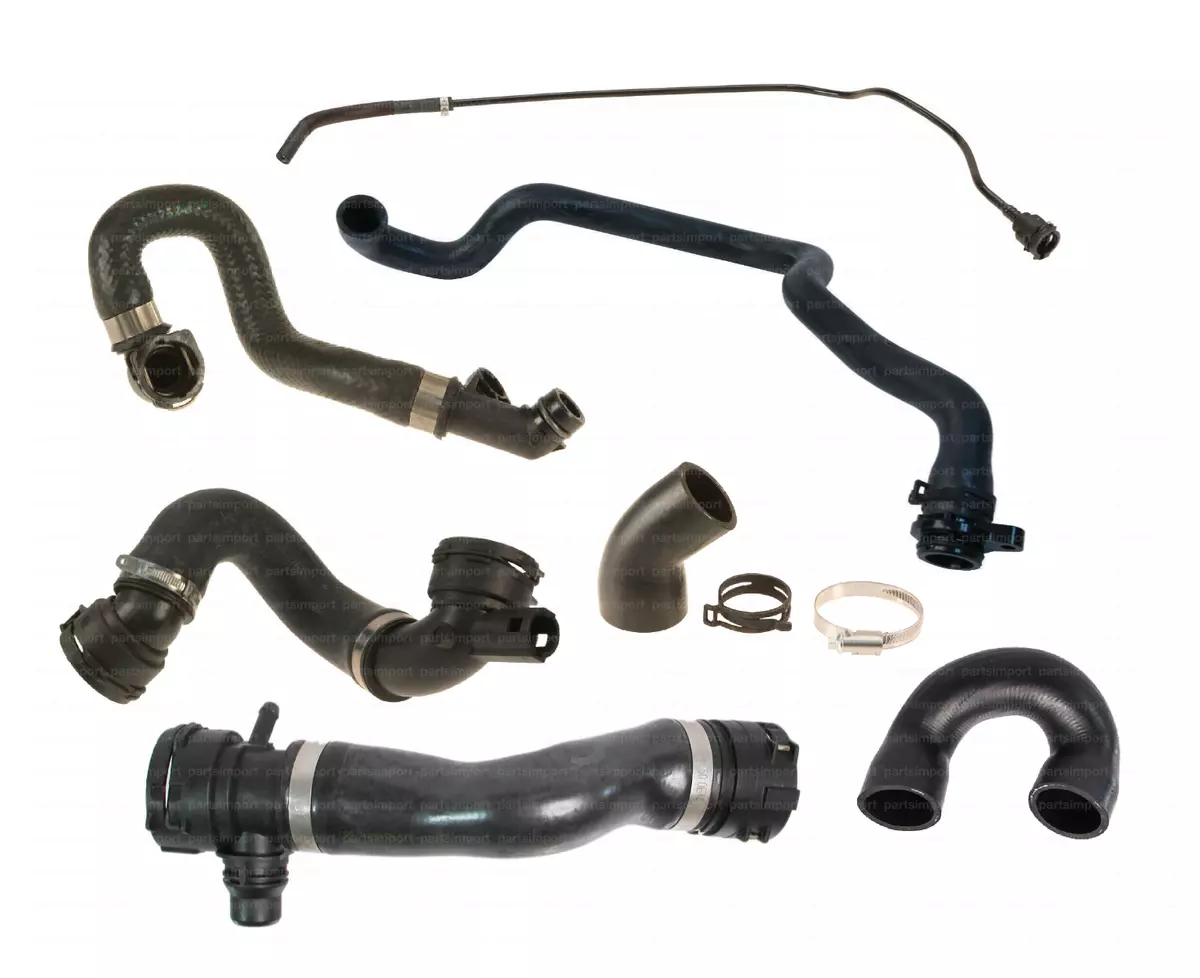 Radiator Coolant Water Hose Pipe Kit 7 Hoses for BMW E90 128i