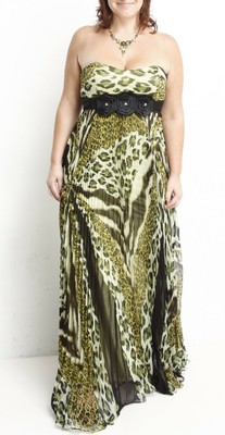 Robe Bustier Neuve Marque 123 - Taille 44 - Couleur Noir/or/crème - Viscose, Coton, élasthanne