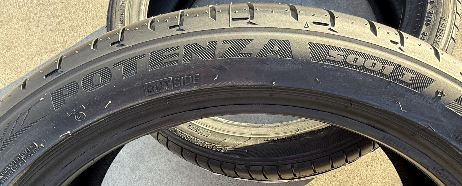 Set of TWO BRAND NEW 215/45R20 95W Bridgestone Potenza S001 Tires BMW i8 Tires