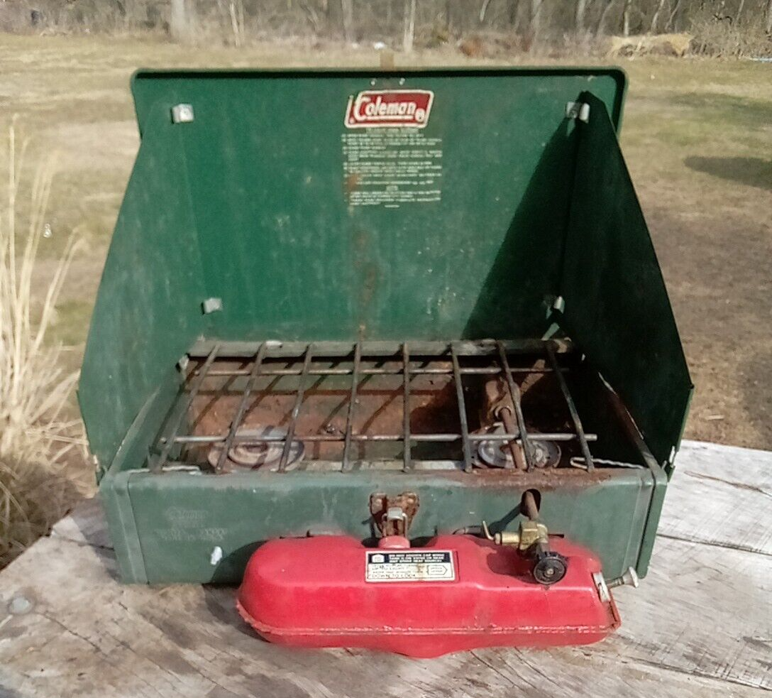 Rougher Vintage Coleman Camp Stove Model 425e Well Used Clean Up