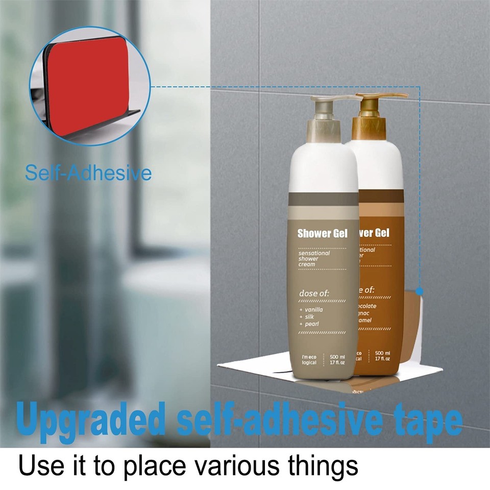 Soap Dish for Shower, Bar Soap Holder for Shower Wall Mounted Self