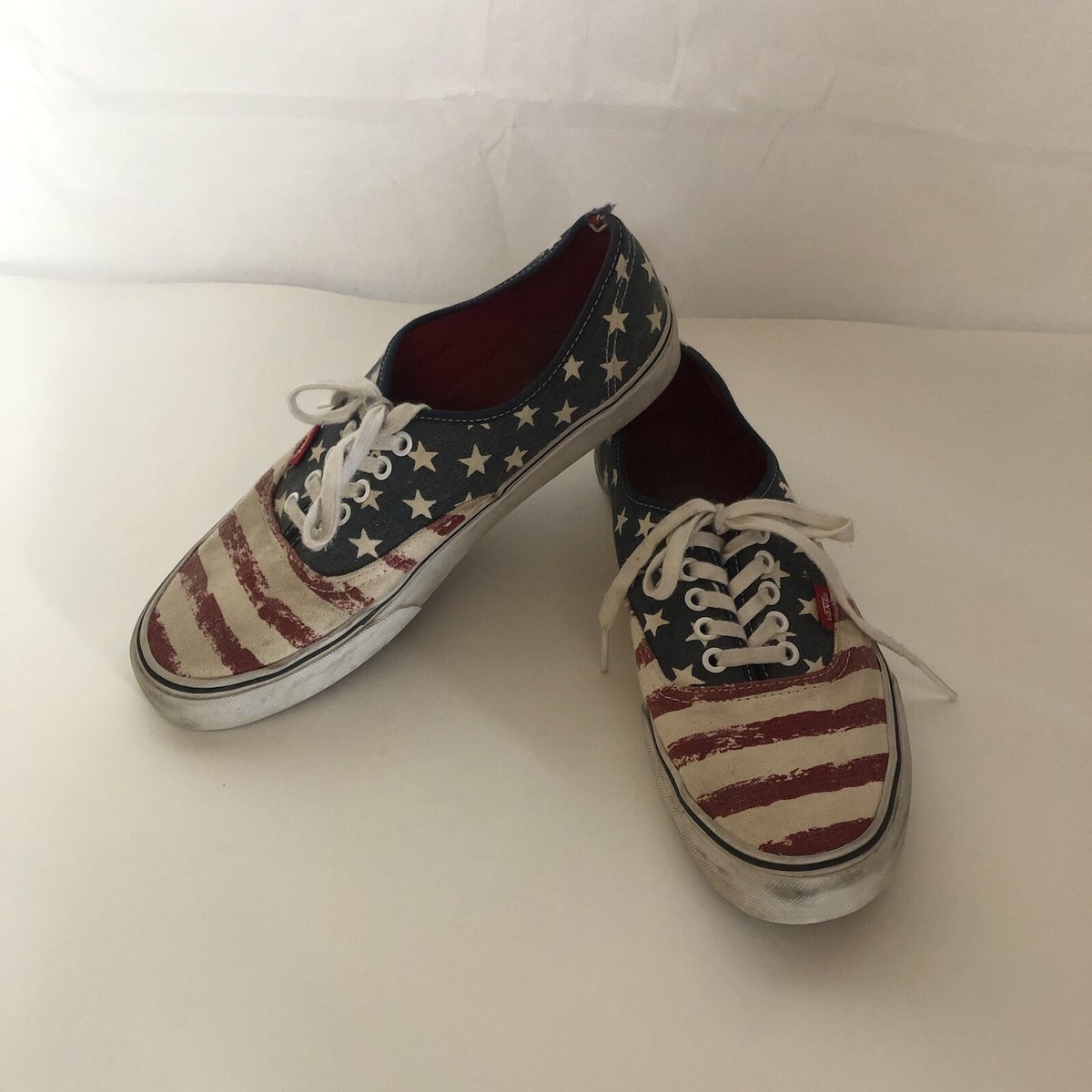 Vans American Flag Stars Stripes Sneakers Van Doren Shoes Men's