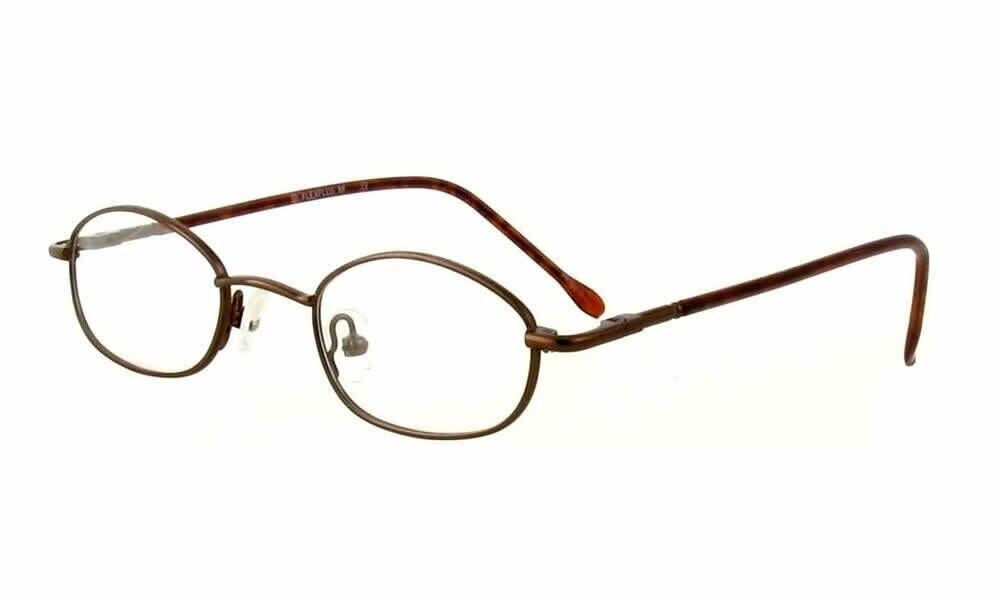 Calabria FlexPlus 88 Brown Designer Multi-Focus Blue Light Glasses 43mm /Power