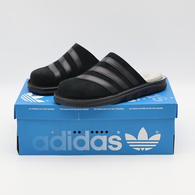 JH5498 adidas Originals Adiclog Slides Core Black Grey Two Core
