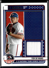 2023 Panini Stars & Stripes Yen-En Wang Game Used Relic Chinese Taipei