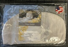 Glenna Jean Starlight Diaper Stacker, Blue/White/Grey/Silver Baby Shower Gift