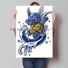 Squirtle PokeArt Canvas Poster Wall Art Home Decor