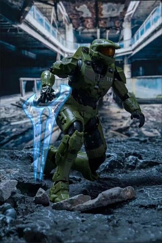 Halo Infinite Master Chief Mjolnir Mark VI Action Figures Model Kit Toys Boxed - Picture 11 of 13
