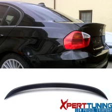 Fits 06-11 BMW 3 Series E90 Sedan M3 OE Rear Trunk Spoiler Wing Unpainted Black