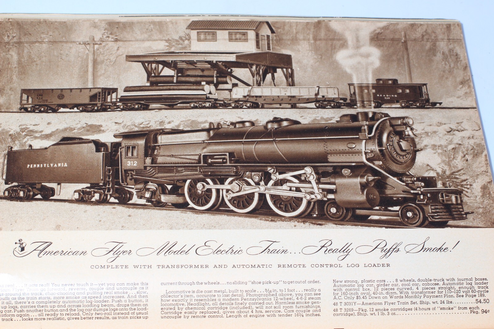 Montgomery Ward 1946 Christmas catalog Marx American Flyer Dolls Toys