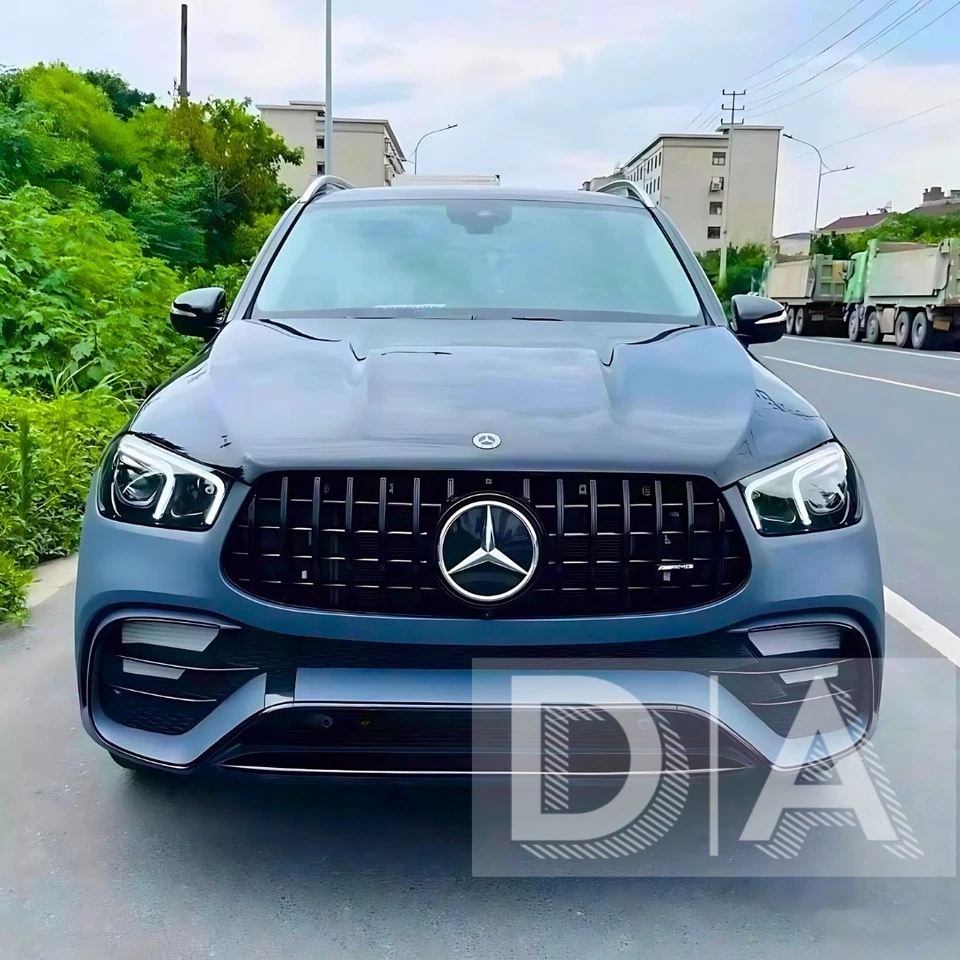 BLACK PANAMERICANA GTR GT GRILLE GRILL FOR MERCEDES GLE CLASS W167 C167 V167 19+ - Image 2 of 4