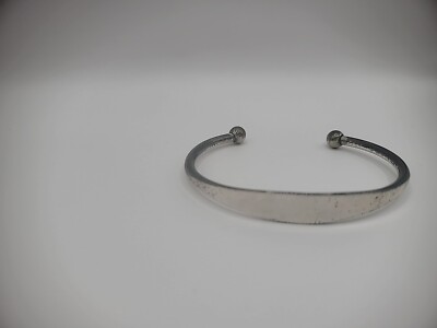 Lillian Vernon 925 Sterling Silber Armreif Armband gravierbar Schmuck signiert