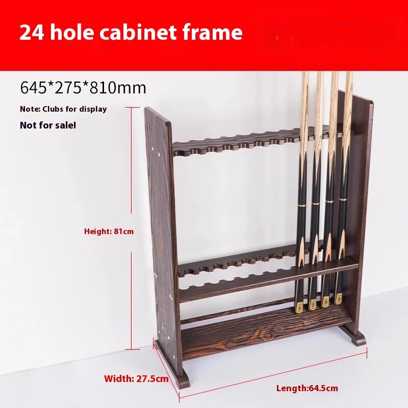 Soporte para tacos de billar de madera de 8/10 agujeros soporte para palo de piscina billar al aire libre