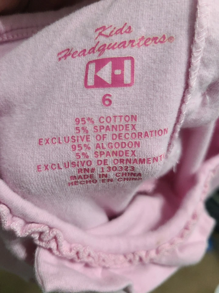 Kids Headquarters Girl's Long Sleeve Shirt Size 6 - Image 3 of 3