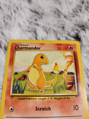 Charmander Pokemon Card 46/102 Original 1995 Base Set Super Rare