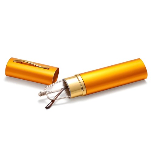 Schlanke Lesebrille mit Stiftclip Tube Etui tragbar leicht Lesebrille für - Bild 16 von 27