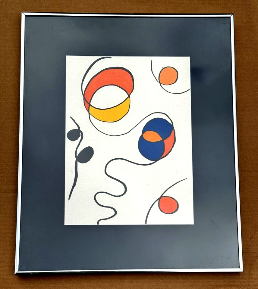 MARCO ALEJANDER CALDER LITOGRAFÍA A COLOR VINTAGE DERRIERE LE MIROIR AÑOS 60 AÑOS 70 Foto 2 de 4