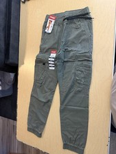 Wrangler Gamer Cargo Pants Olive Youth Size 14 Reg NWT