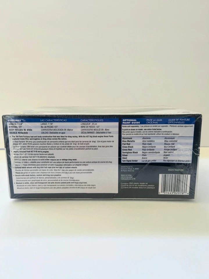 Factory Sealed Revell ’64 Ford Fairlane Model Kit 2’n1 Collectible Discontinued! - Image 4 of 4