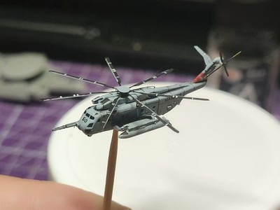 1: 700 US CH-53 Sea Stallion helicopter painted finished model