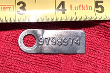 1969 Gto Judge Firebird Muncie 4 Speed Transmission M20 Metal Id Tag 9798974