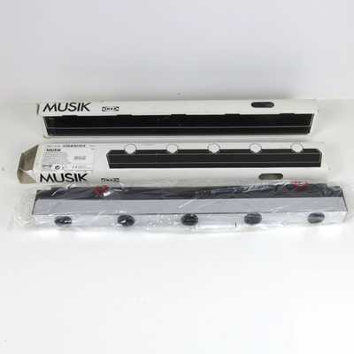 First edition 2x IKEA MUSIK Wall Lights Chrome 1995 New Old stock Iconic Design