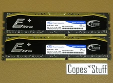 TEAM Group Elite+ TPD38G1600HC11BK PC3-12800u LOT (2) x 8GB = 16GB RAM
