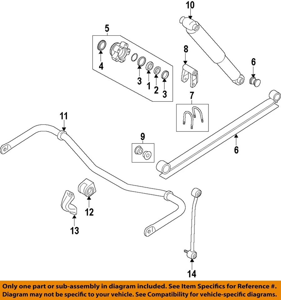 Used Rear Leaf Spring Rear fits: 2016 Ford Transit 250 Van low roof 83`` overall Foto 3 de 4