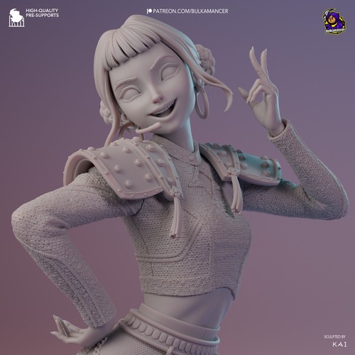 Zoey (KPDH) 3D Print Unpainted/Unassembled - Picture 10 of 14