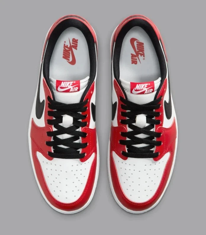 Nike Air Jordan 1 Low OG Zapatos Chicago 2025 Rojo Blanco Negro HQ6998-600 Hombres’s NUEVO Foto 4 de 4