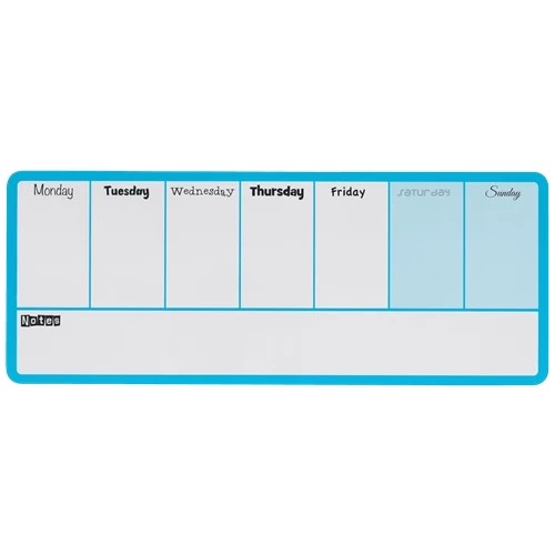 Nobo Mini Magnetic Whiteboard Weekly Planner 360x140mm 1904047