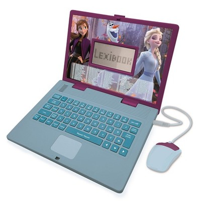 Lexibook Disney Frozen 2, Educational and Bilingual Laptop Spanish/English, Girl