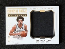 Jarrett Allen 2017-18 Colossal Rookie Materials National Treasures  Card, #29/99